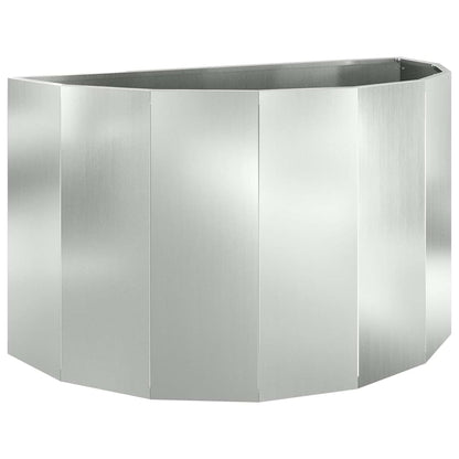 vidaXL Planter Silver 90 x 45 x 50 cm Galvanised Steel