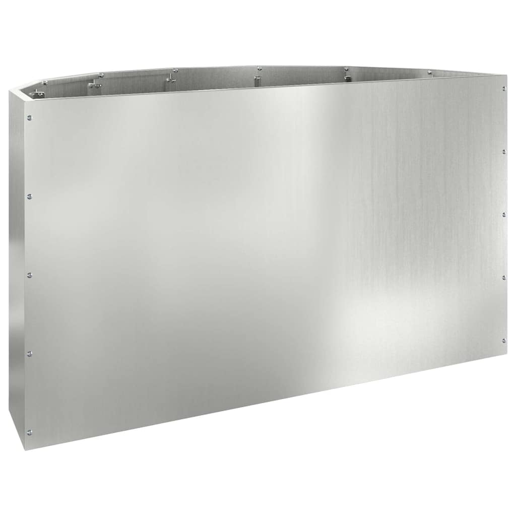 vidaXL Planter Silver 90 x 45 x 50 cm Galvanised Steel
