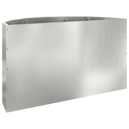 vidaXL Planter Silver 90 x 45 x 50 cm Galvanised Steel