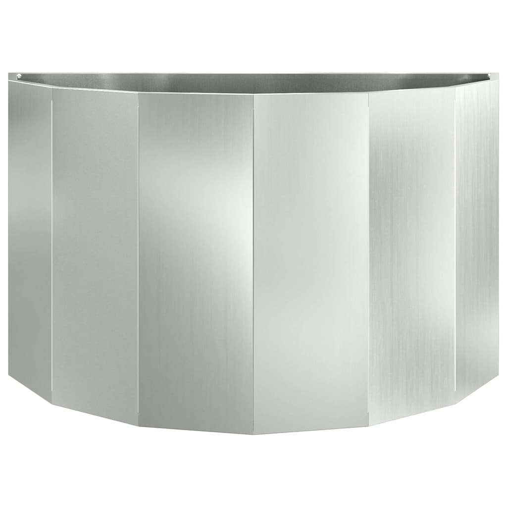 vidaXL Planter Silver 90 x 45 x 50 cm Galvanised Steel