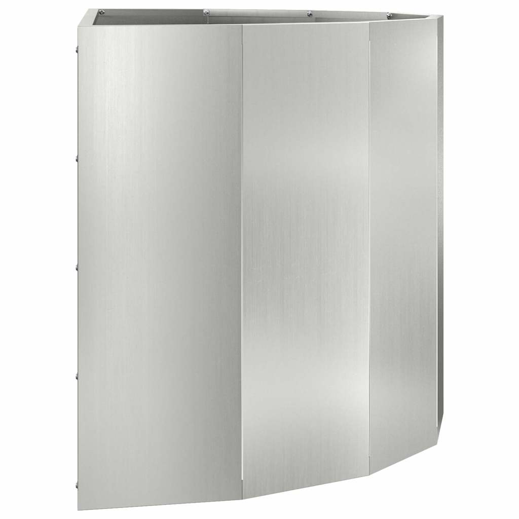 vidaXL Planter Silver 90 x 45 x 50 cm Galvanised Steel