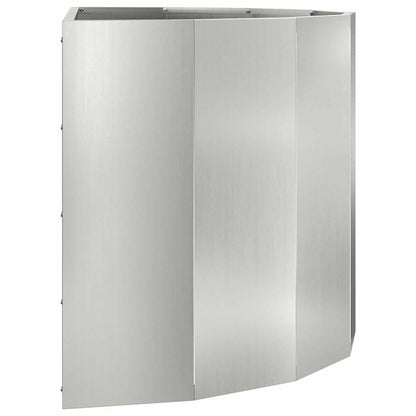 vidaXL Planter Silver 90 x 45 x 50 cm Galvanised Steel