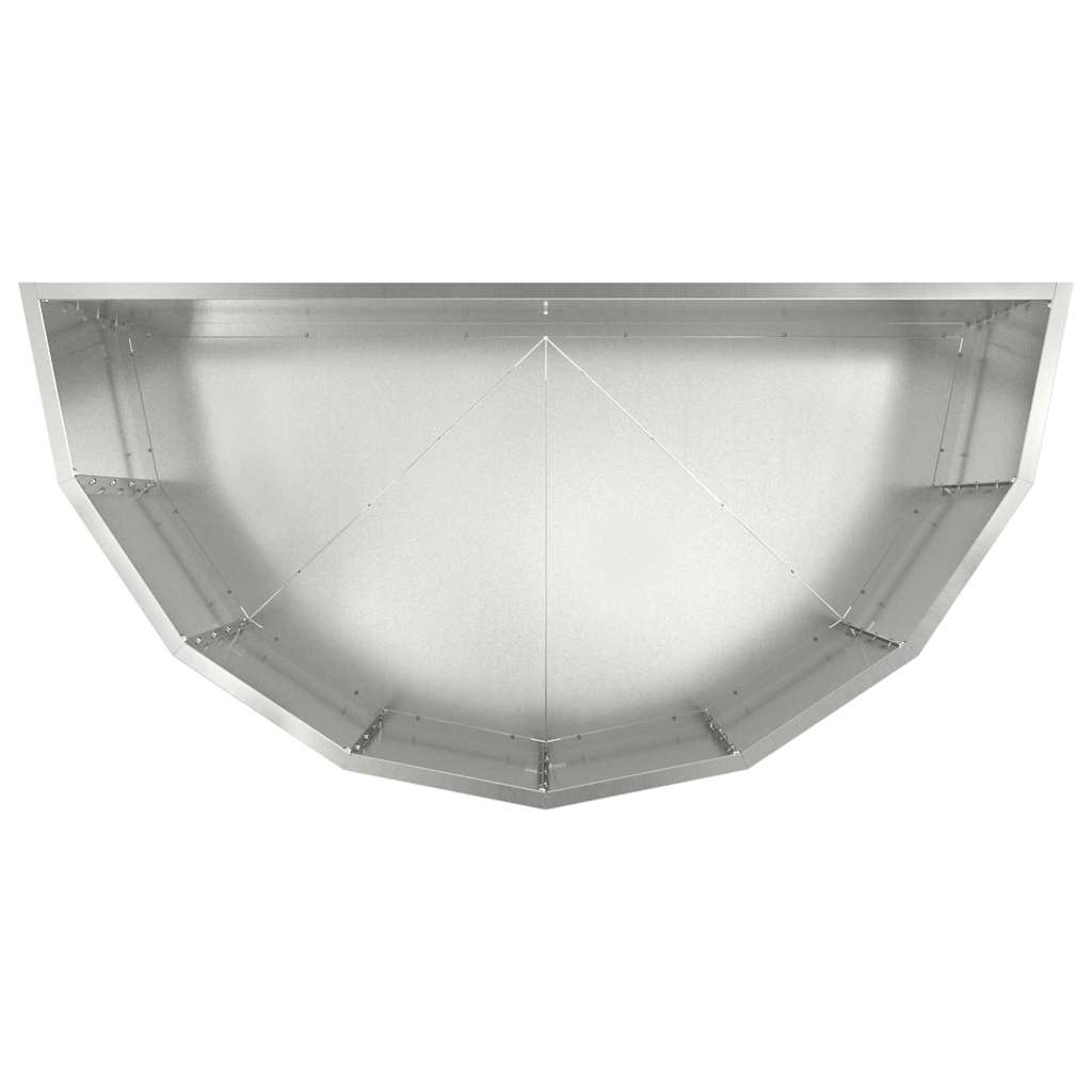 vidaXL Planter Silver 90 x 45 x 50 cm Galvanised Steel
