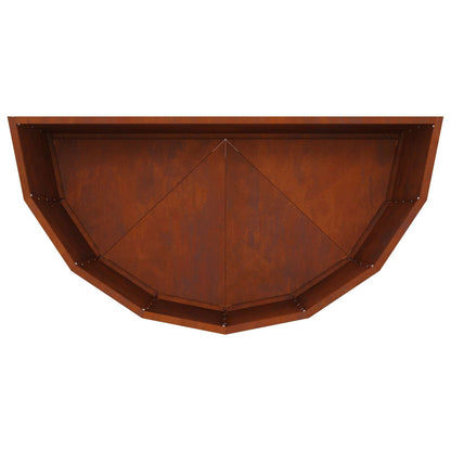 vidaXL Planter Rusty 90 x 45 x 50 cm Weathering Steel