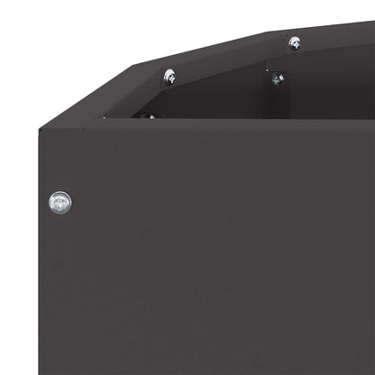 vidaXL Planter Black 60 x 30 x 50 cm Steel