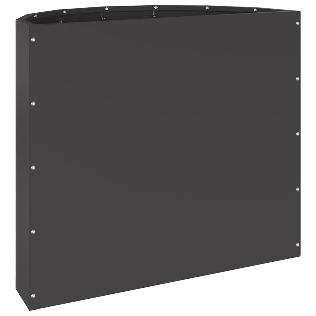 vidaXL Planter Black 60 x 30 x 50 cm Steel