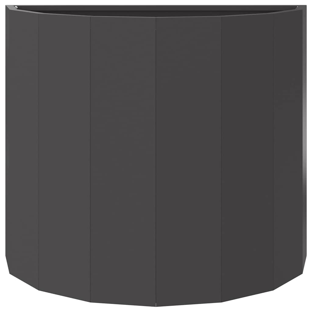 vidaXL Planter Black 60 x 30 x 50 cm Steel