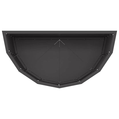 vidaXL Planter Black 60 x 30 x 50 cm Steel