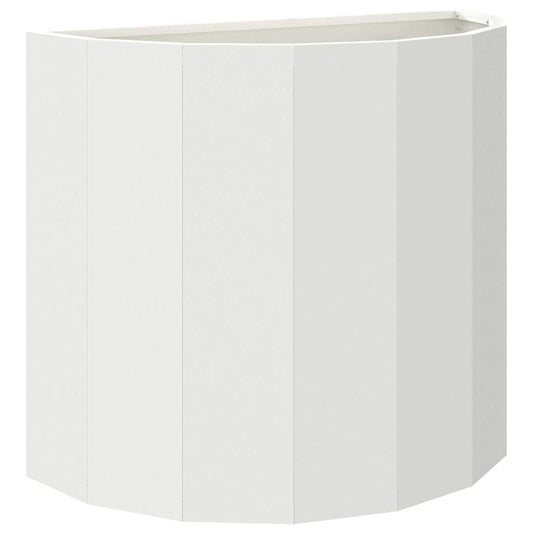 vidaXL Planter White 60 x 30 x 50 cm Steel