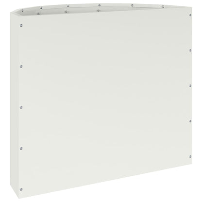 vidaXL Planter White 60 x 30 x 50 cm Steel