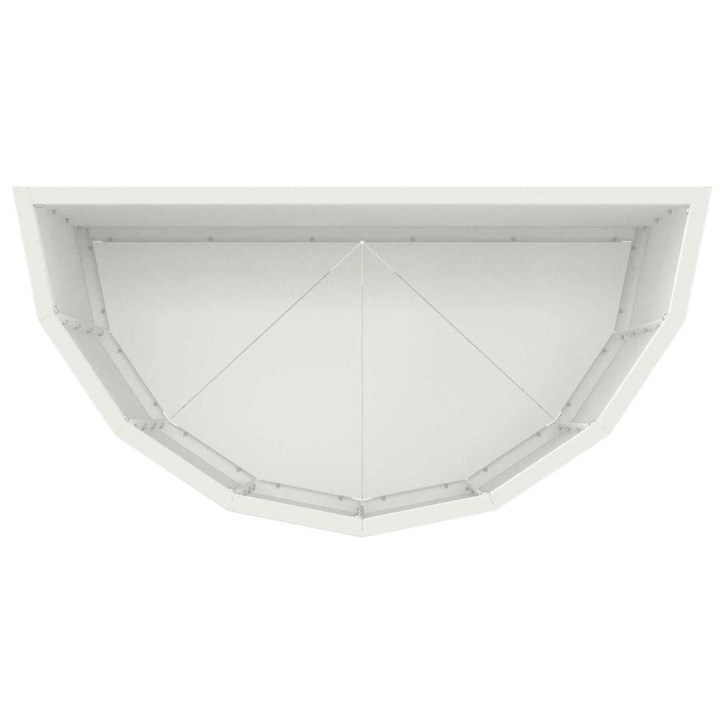 vidaXL Planter White 60 x 30 x 50 cm Steel