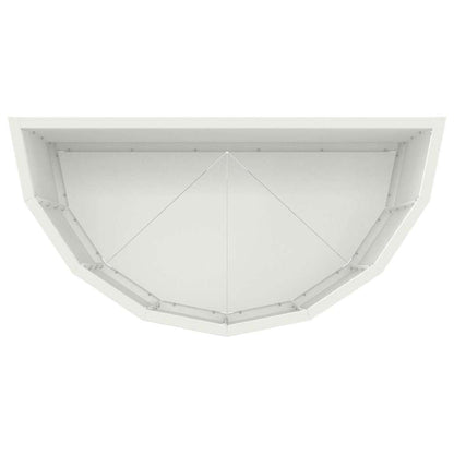 vidaXL Planter White 60 x 30 x 50 cm Steel