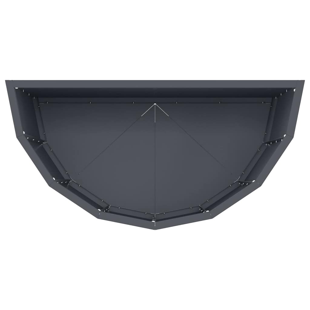 vidaXL Planter Anthracite 60 x 30 x 50 cm Steel