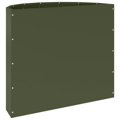 vidaXL Planter Olive Green 60 x 30 x 50 cm Steel
