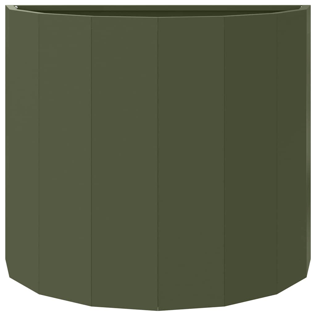 vidaXL Planter Olive Green 60 x 30 x 50 cm Steel