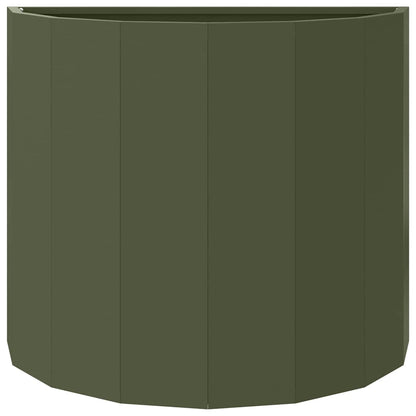 vidaXL Planter Olive Green 60 x 30 x 50 cm Steel
