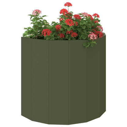 vidaXL Planter Olive Green 60 x 30 x 50 cm Steel