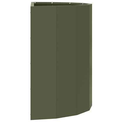vidaXL Planter Olive Green 60 x 30 x 50 cm Steel