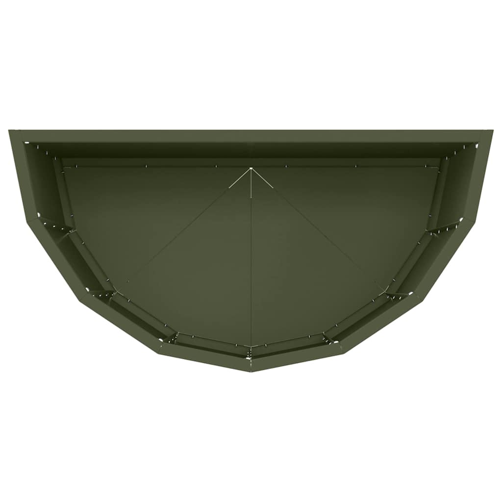 vidaXL Planter Olive Green 60 x 30 x 50 cm Steel