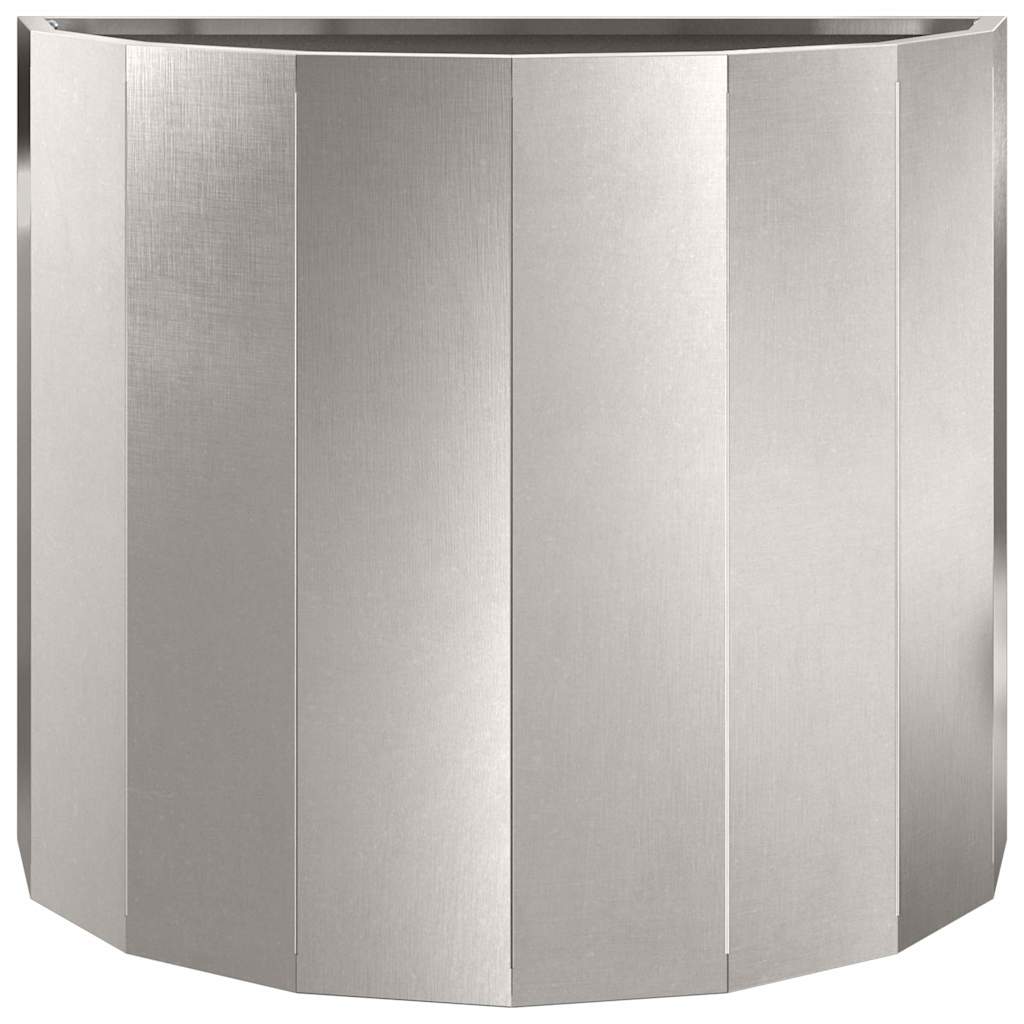 vidaXL Planter Silver 60 x 30 x 50 cm Stainless Steel