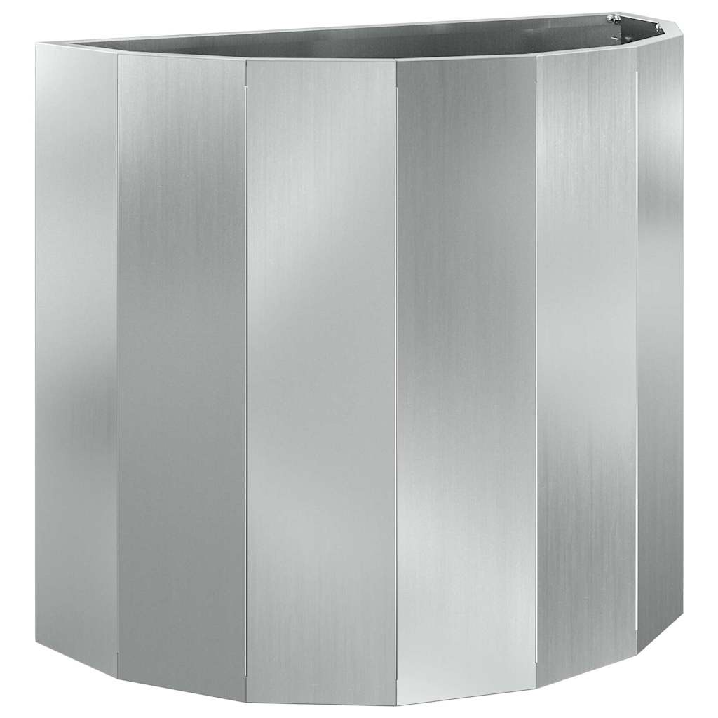 vidaXL Planter Silver 60 x 30 x 50 cm Galvanised Steel