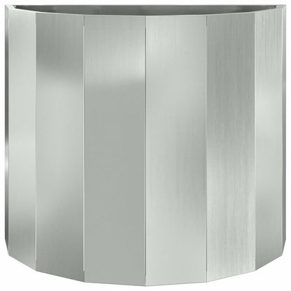vidaXL Planter Silver 60 x 30 x 50 cm Galvanised Steel