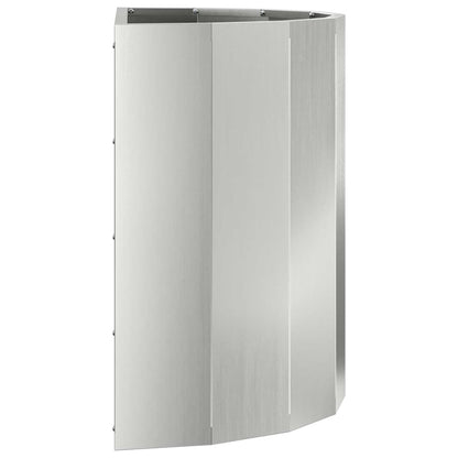 vidaXL Planter Silver 60 x 30 x 50 cm Galvanised Steel