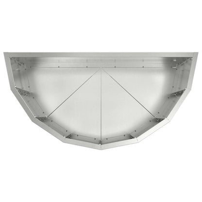 vidaXL Planter Silver 60 x 30 x 50 cm Galvanised Steel