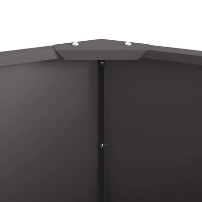 vidaXL Planter Black 120 x 120 x 35 cm Steel