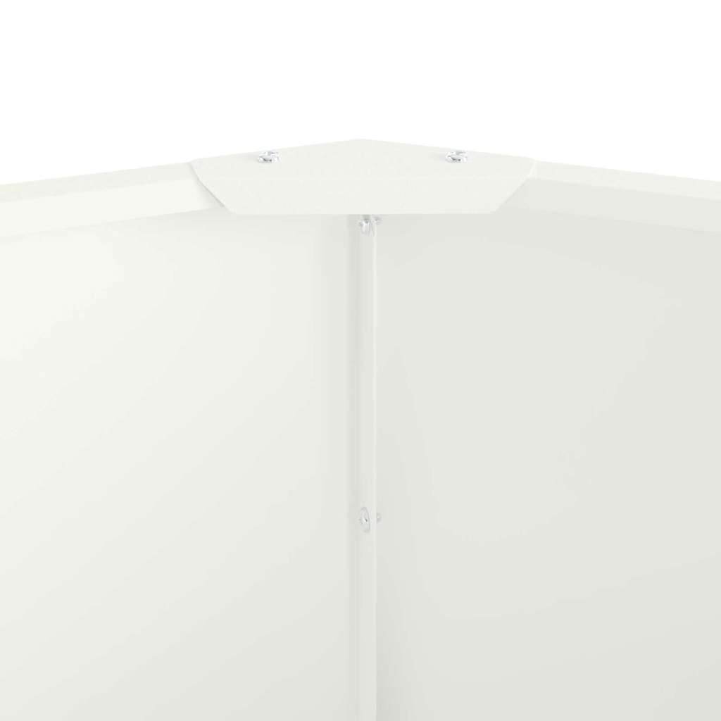 vidaXL Planter White 120 x 120 x 35 cm Steel