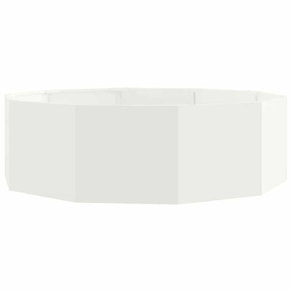 vidaXL Planter White 120 x 120 x 35 cm Steel