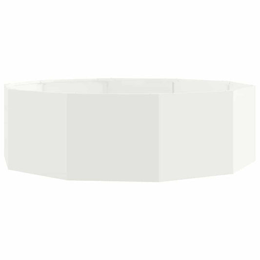 vidaXL Planter White 120 x 120 x 35 cm Steel