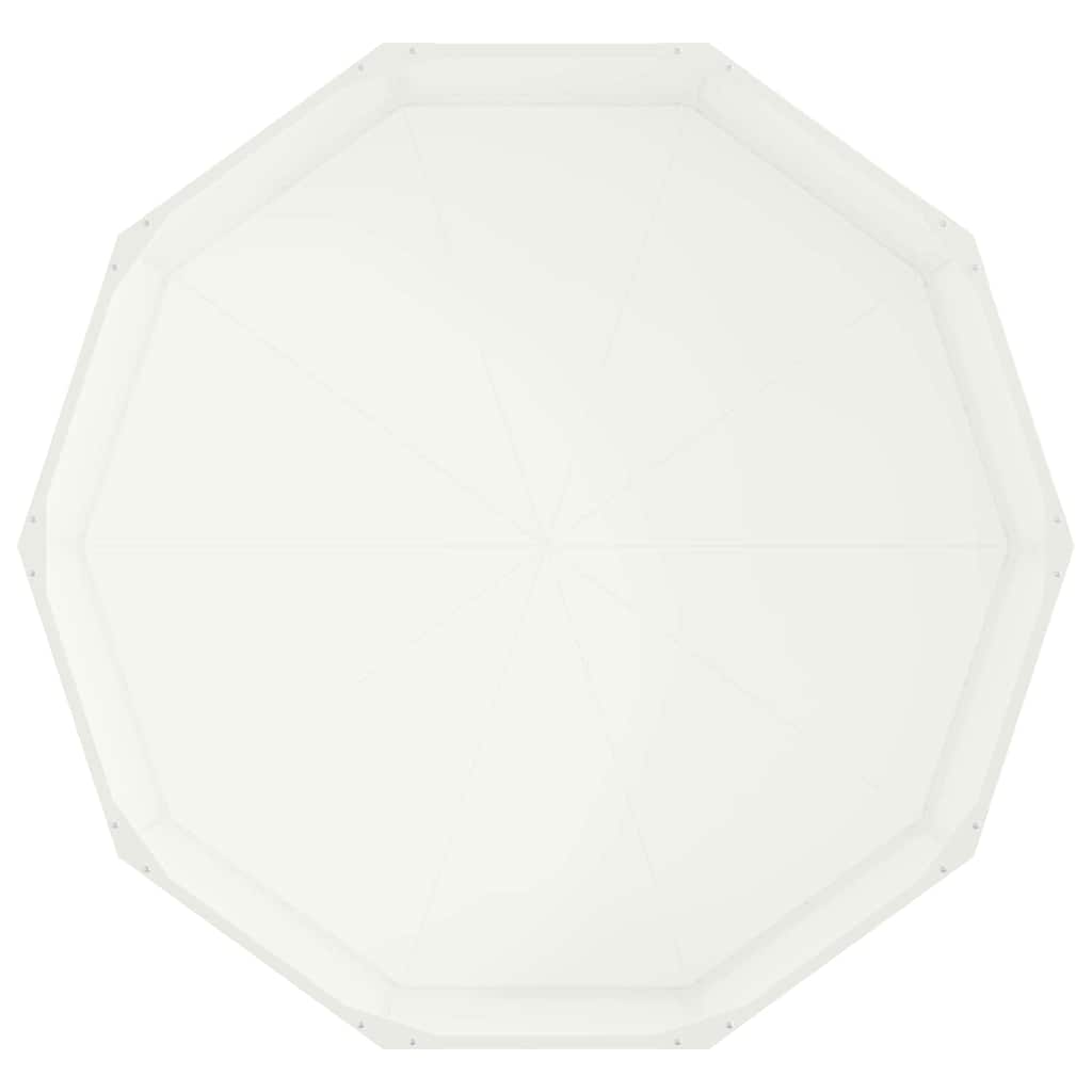 vidaXL Planter White 120 x 120 x 35 cm Steel