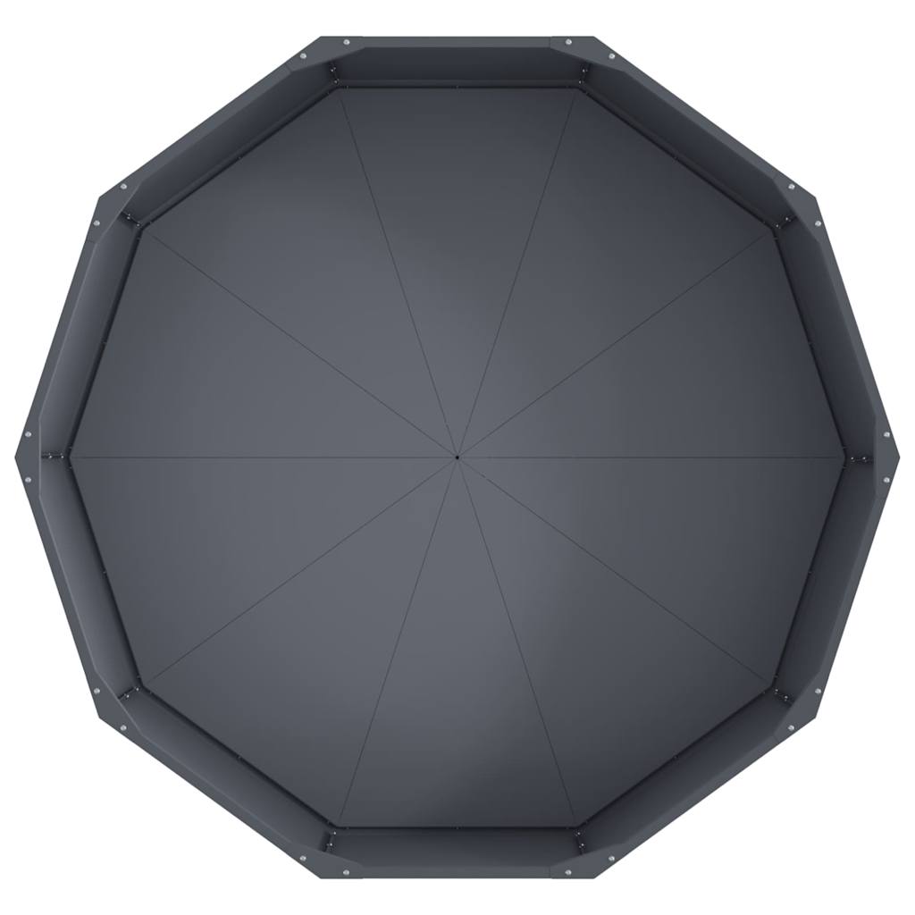 vidaXL Planter Anthracite 120 x 120 x 35 cm Steel