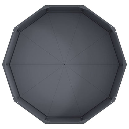vidaXL Planter Anthracite 120 x 120 x 35 cm Steel