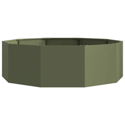 vidaXL Planter Olive Green 120 x 120 x 35 cm Steel