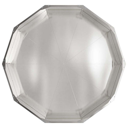 vidaXL Planter Silver 120 x 120 x 35 cm Stainless Steel