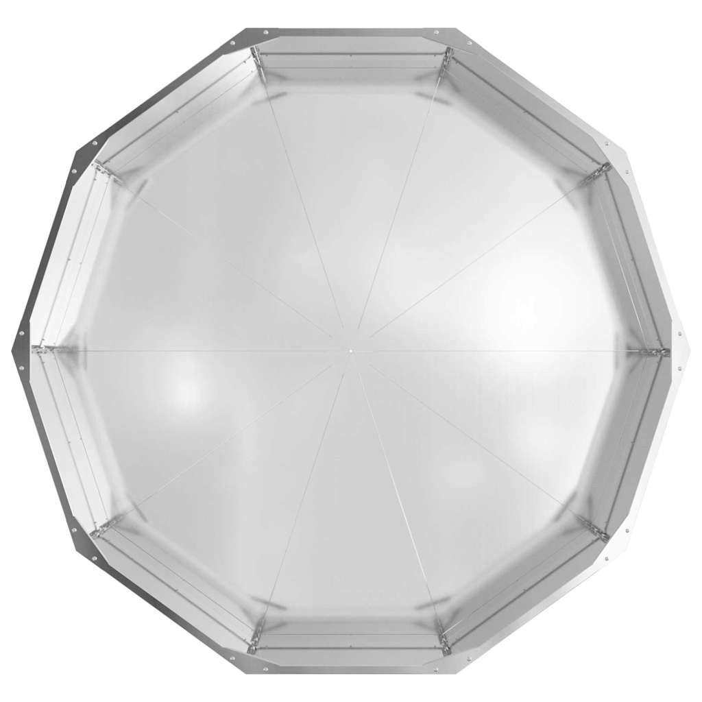 vidaXL Planter Silver 120 x 120 x 35 cm Galvanised Steel