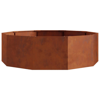 vidaXL Planter Rusty 120 x 120 x 35 cm Weathering Steel