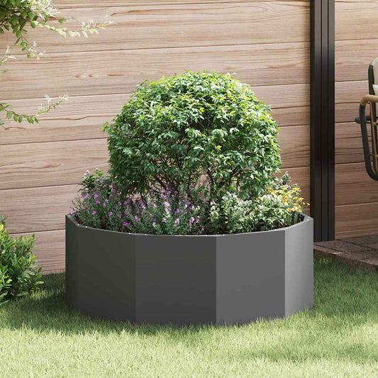 vidaXL Planter Black 90 x 90 x 35 cm Steel