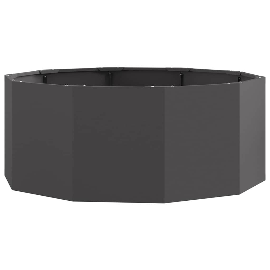 vidaXL Planter Black 90 x 90 x 35 cm Steel