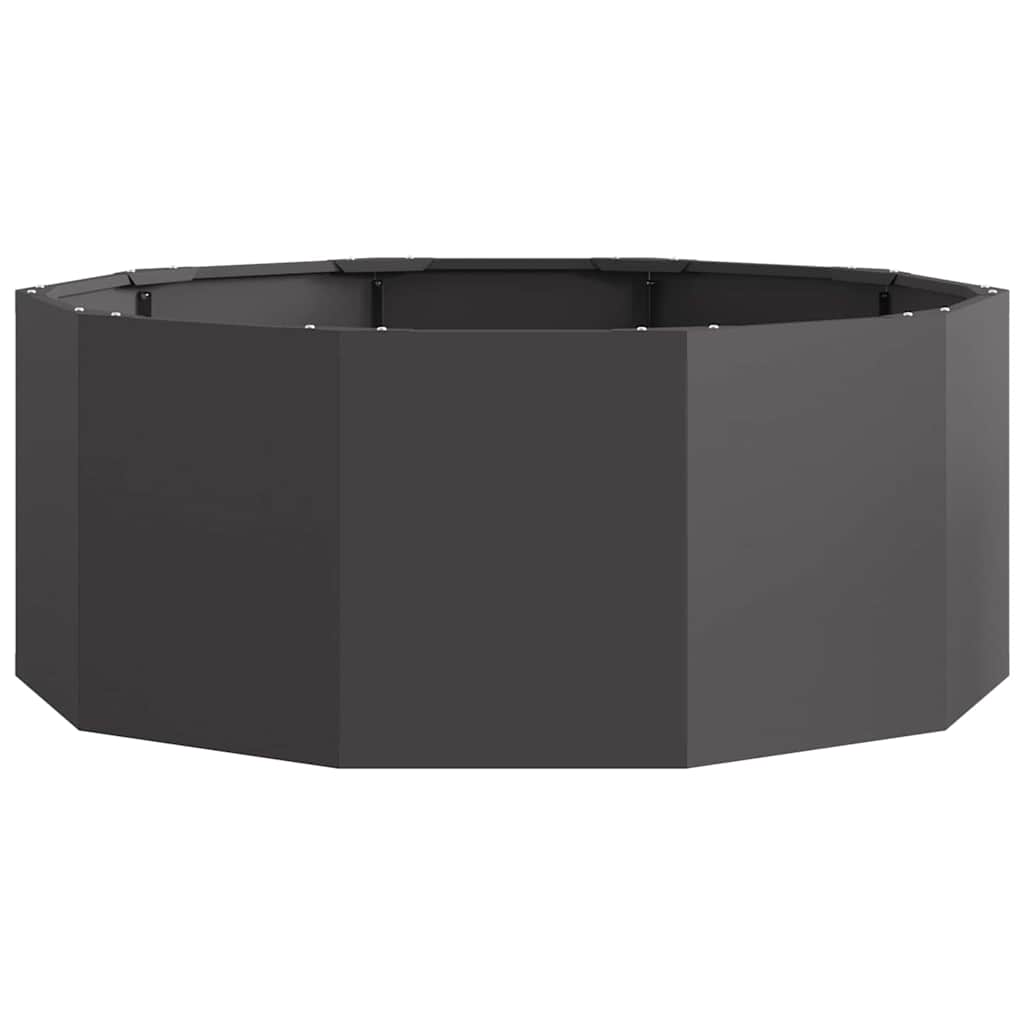 vidaXL Planter Black 90 x 90 x 35 cm Steel
