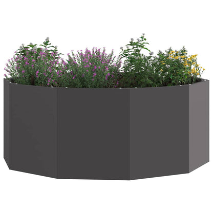 vidaXL Planter Black 90 x 90 x 35 cm Steel