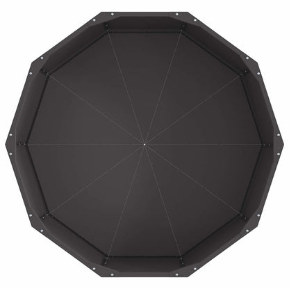 vidaXL Planter Black 90 x 90 x 35 cm Steel
