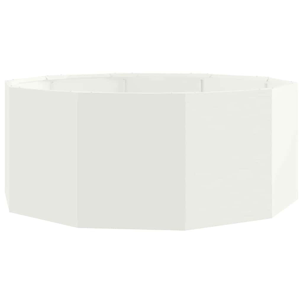 vidaXL Planter White 90 x 90 x 35 cm Steel