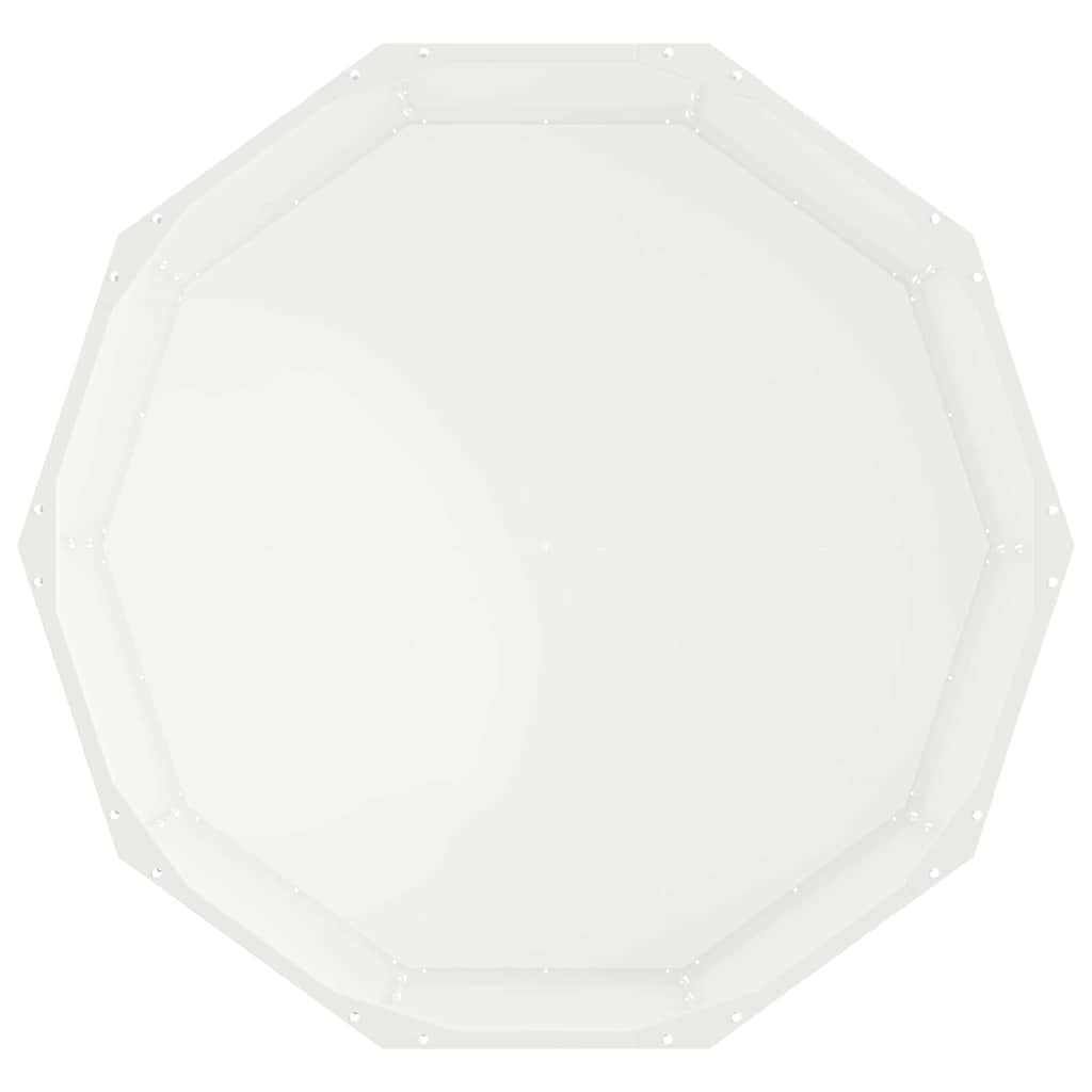 vidaXL Planter White 90 x 90 x 35 cm Steel