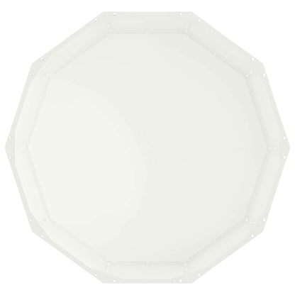 vidaXL Planter White 90 x 90 x 35 cm Steel
