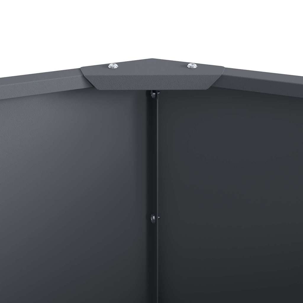 vidaXL Planter Anthracite 90 x 90 x 35 cm Steel