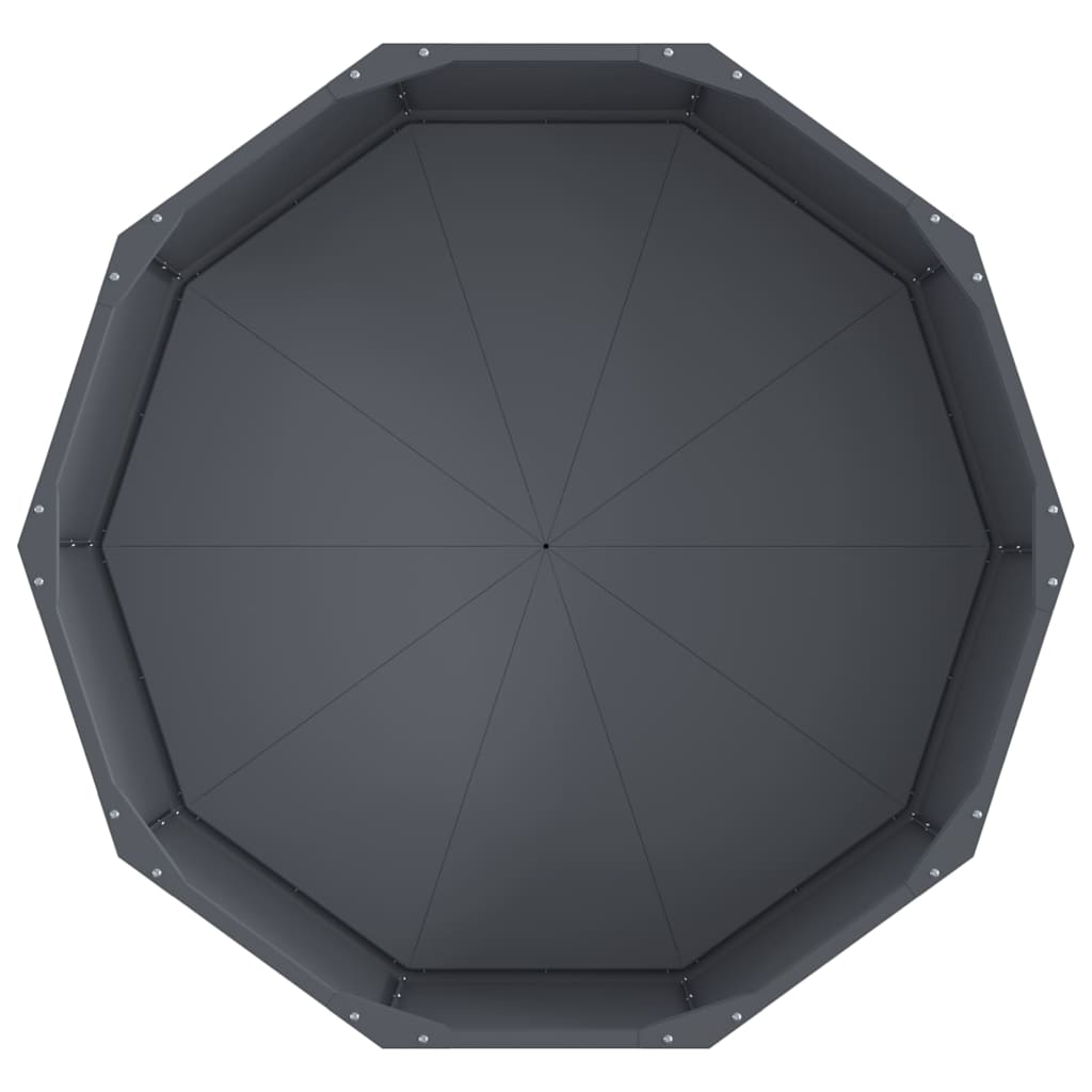 vidaXL Planter Anthracite 90 x 90 x 35 cm Steel