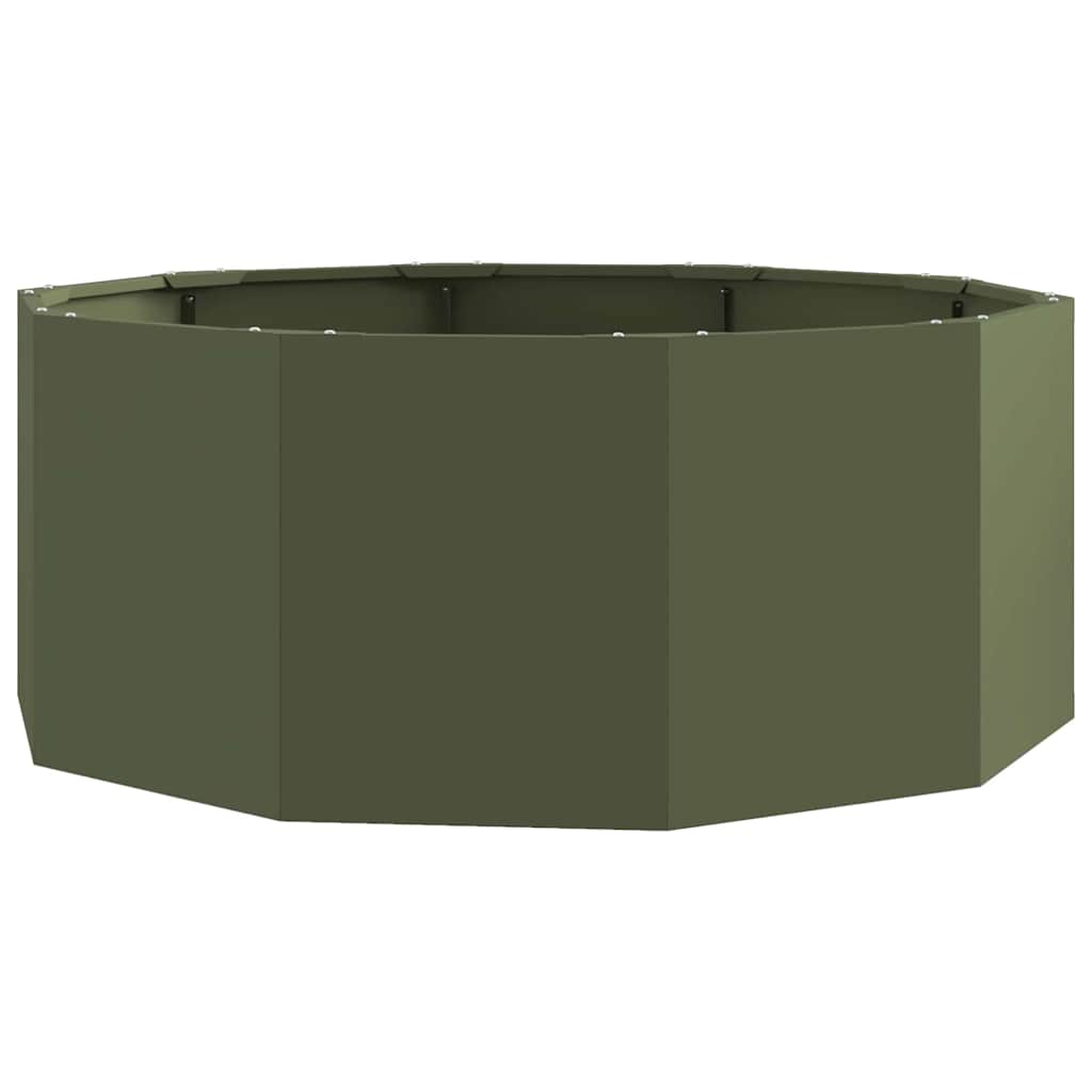 vidaXL Planter Olive Green 90 x 90 x 35 cm Steel